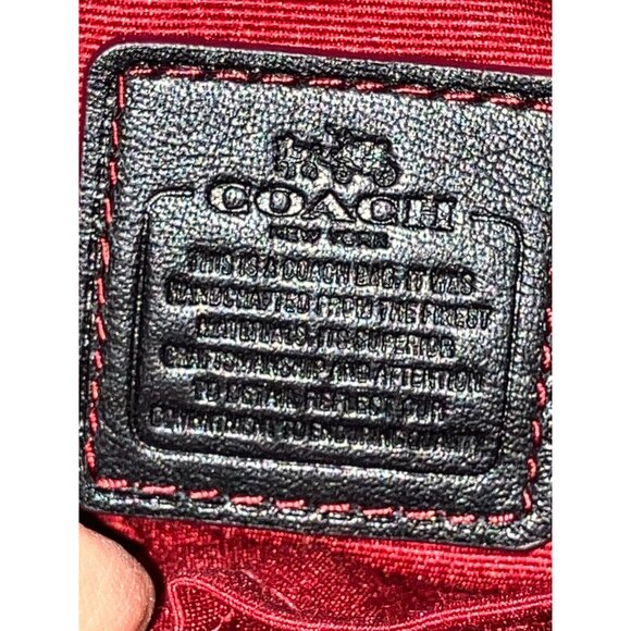 COACH New York  Brown w/Logo Zip Wristlet  Wallet 3x6 in.Number M 1480 53009B - Picture 9 of 13